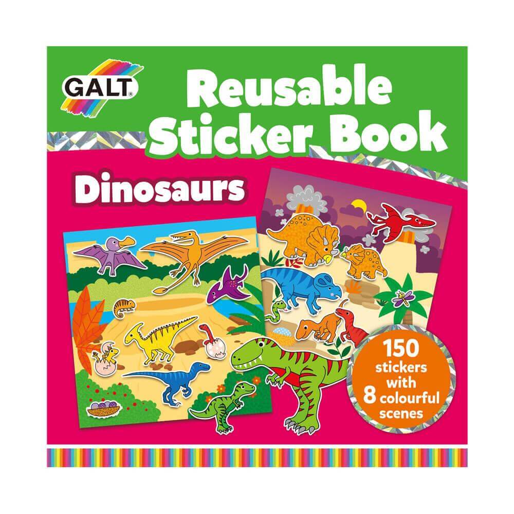 Galt Reusable Sticker Book Dinosaur